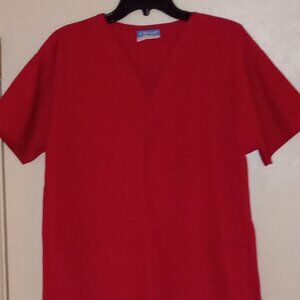 Crest Pink M Scrub Top